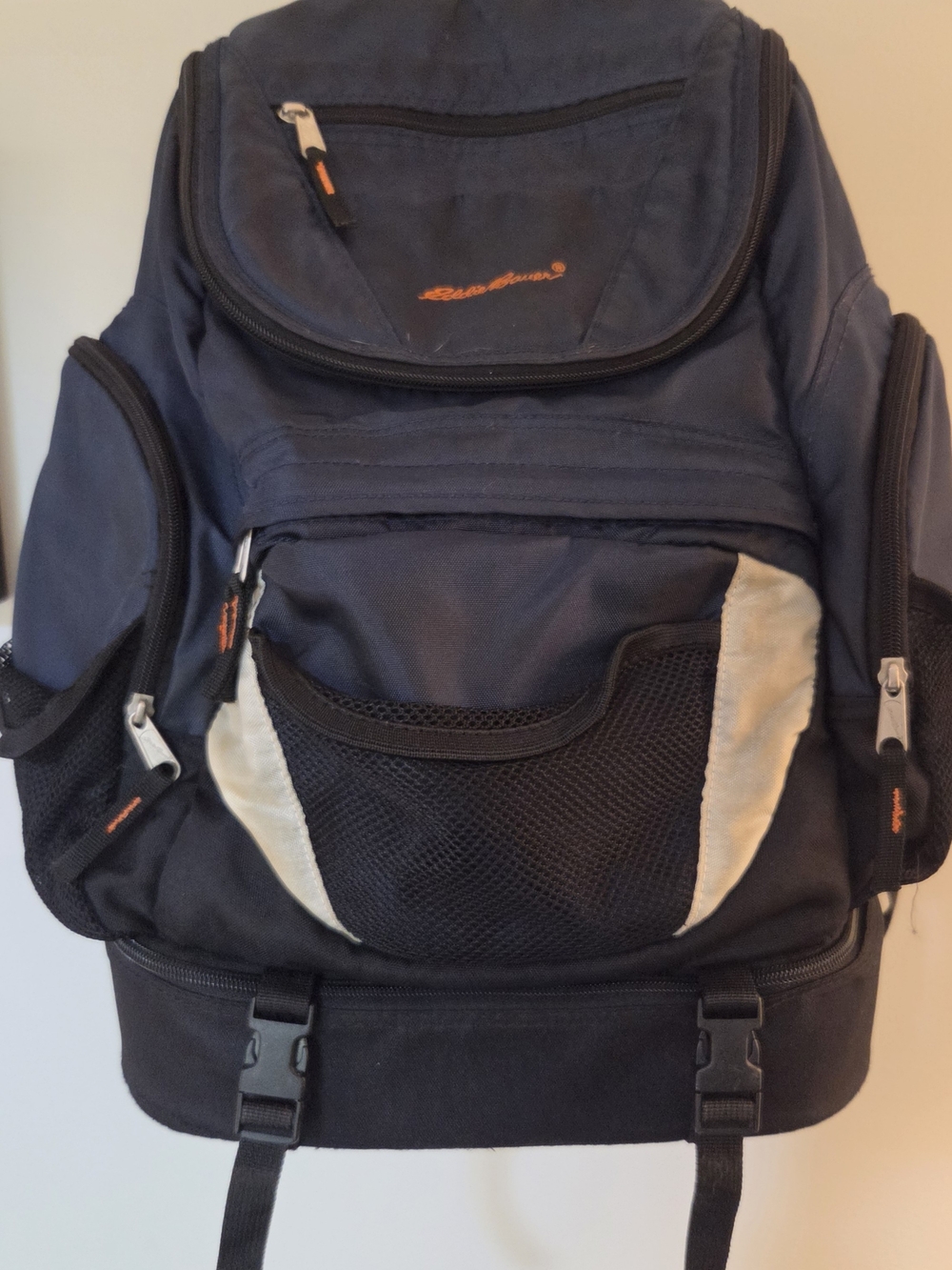 Eddie Bauer Large Multi-Compartment Navy Blue Backpack